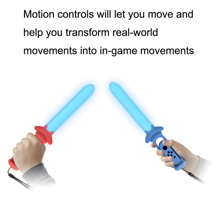 DOBE TNS-2109 Left and Right Handle Somatosensory Luminous Sword for Nintendo Switch(Blue)