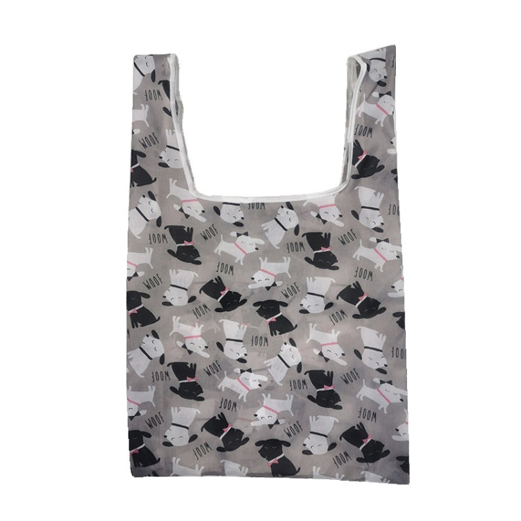 M0048 Portable Foldable Printed Shopping Bag(Cute Dog)