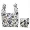 M0048 Portable Foldable Printed Shopping Bag(Ink Flower)