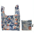 M0048 Portable Foldable Printed Shopping Bag(Purple Flamingo)