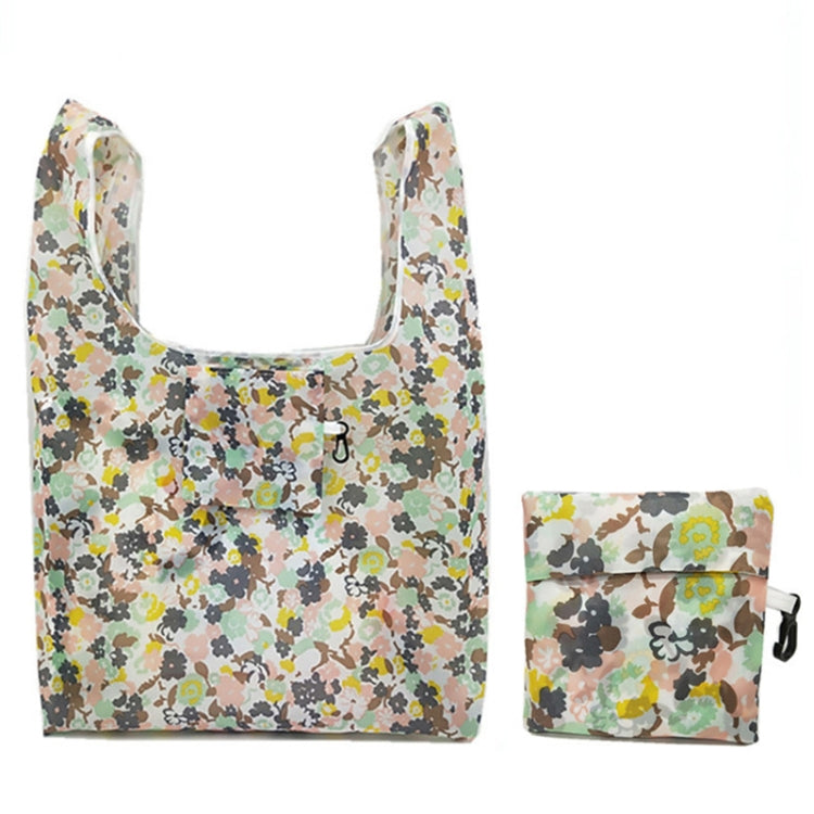M0048 Portable Foldable Printed Shopping Bag(Flowers)