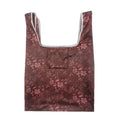 M0048 Portable Foldable Printed Shopping Bag(Wine Red Flower)