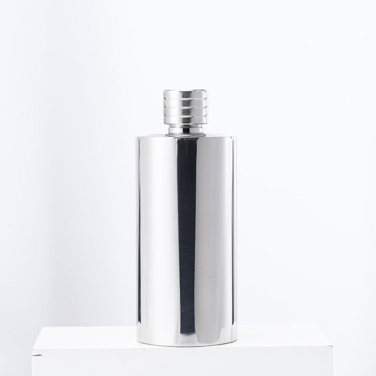 500ml Outdoor Wine Pot 304 Stainless Steel Cylindrical Hip Flask, Color: Mirror  Surface