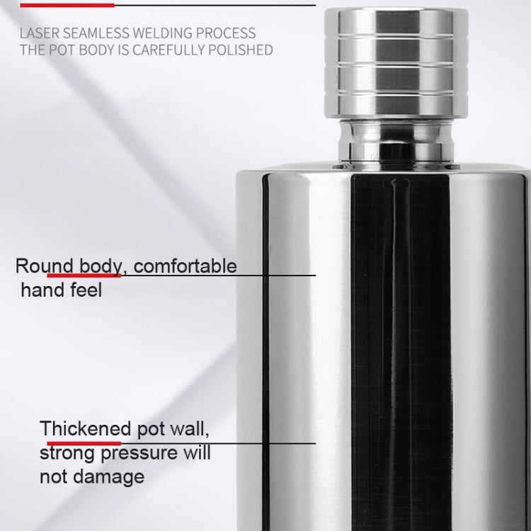1000ml Outdoor Wine Pot 304 Stainless Steel Cylindrical Hip Flask, Color: Mirror  Surface
