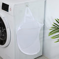 Household Folding Wall Mounted Dirty Basket, Color: White Net
