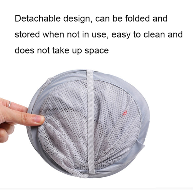 Household Folding Wall Mounted Dirty Basket, Color: White Net