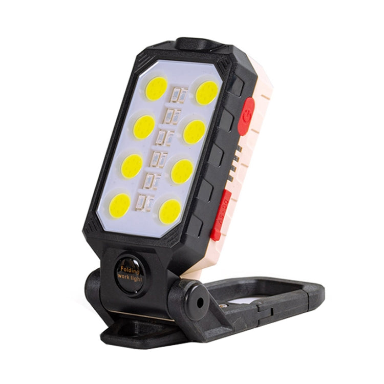 E-SMARTER COB Work Light USB Emergency Flashlight Maintenance Lamp, Style: W598A 8 Hole