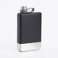 9oz Portable 304 Stainless Steel Flagon Whiskey Vodka Wine Pot Hip Flask(Matte Black)