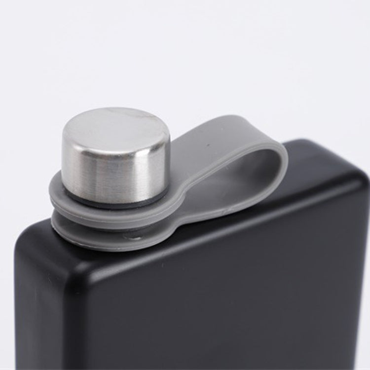 9oz Portable 304 Stainless Steel Flagon Whiskey Vodka Wine Pot Hip Flask(Blue)