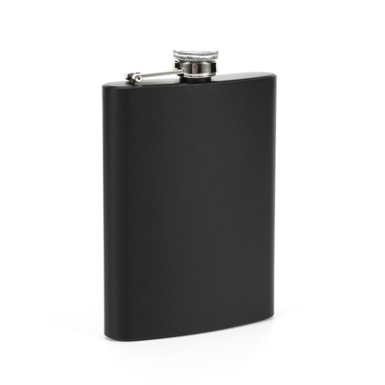 8oz 304 Stainless Steel Matte Black Paint Flagon Whiskey Vodka Wine Pot Hip Flask