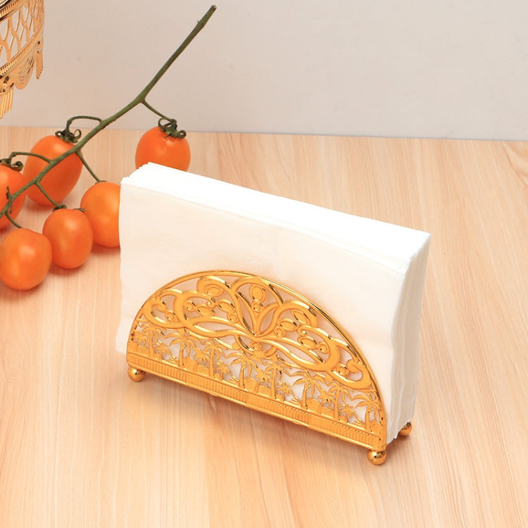 Metal Vintage Upright Dining Table Paper Towel Organizer(Silver)