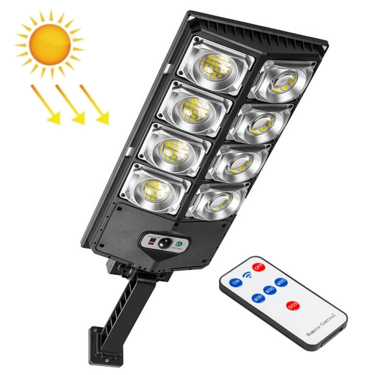 E-SMARTER LED Strong Light Dual Row Road Light Solar Garden Sensor Light, Style: W789A-4