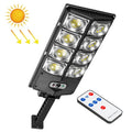 E-SMARTER LED Strong Light Dual Row Road Light Solar Garden Sensor Light, Style: W789A-4