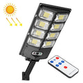 E-SMARTER LED Strong Light Dual Row Road Light Solar Garden Sensor Light, Style: W789B-4