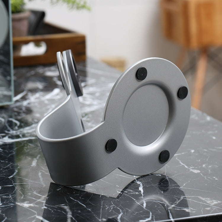 Punch Free Standing Hair Dryer Stand For Dyson 002 Silver