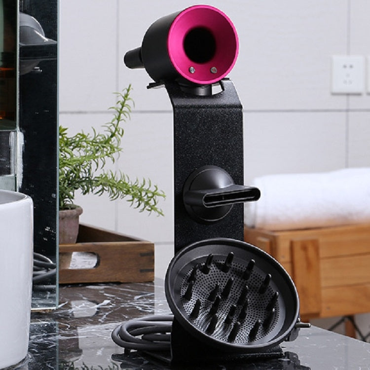 Punch Free Standing Hair Dryer Stand For Dyson 004 Black