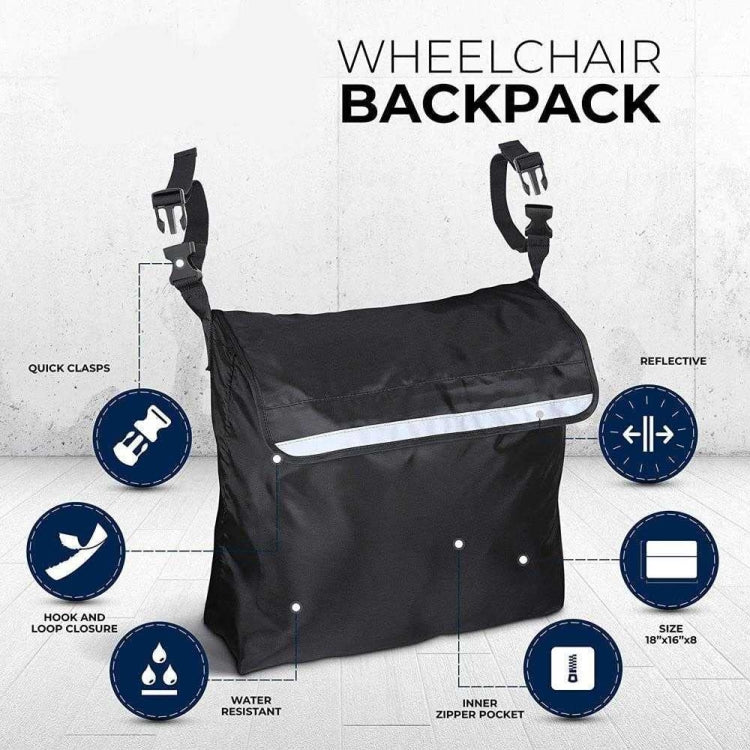 LYHSND-1 Outdoor Portable Wheelchair Hanging Storage Bags(Blue)