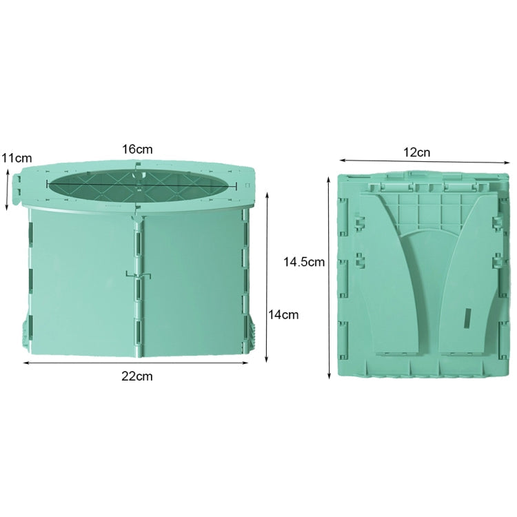 Car Children Foldable Toilet(Green)