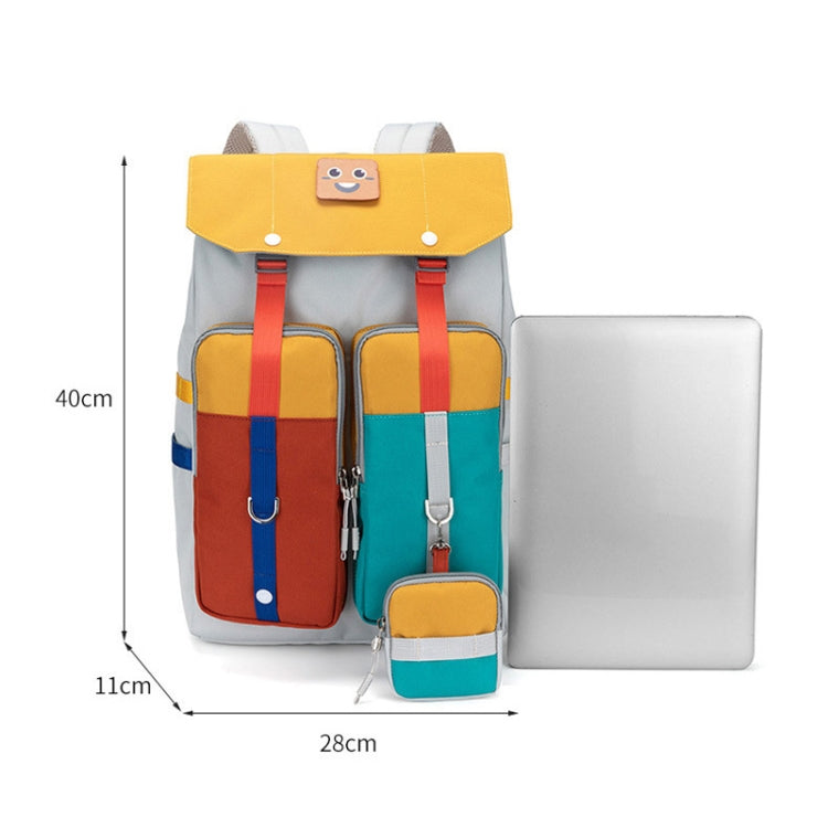 B21283 Flipper Backpack Student Schoolbag Casual Travel Computer Backpack