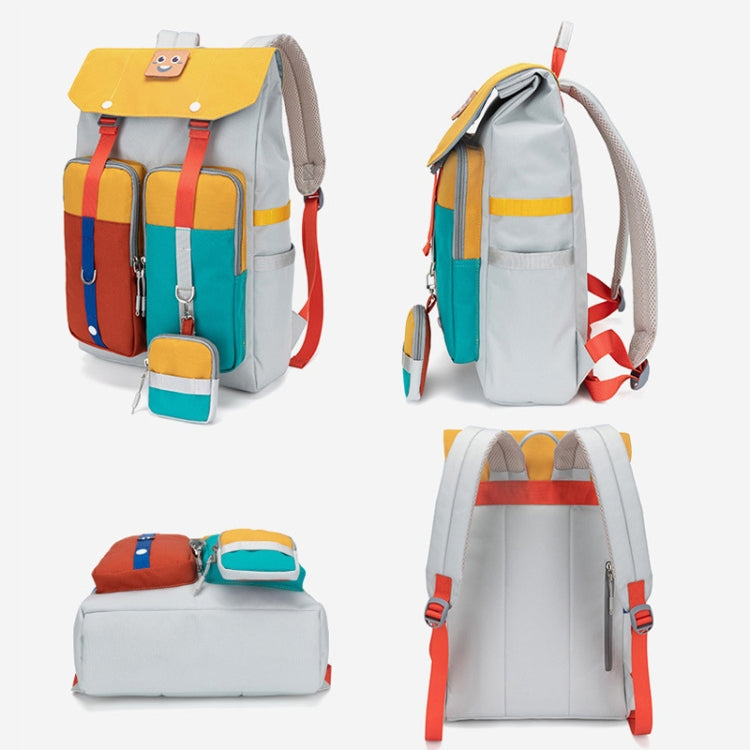 B21283 Flipper Backpack Student Schoolbag Casual Travel Computer Backpack