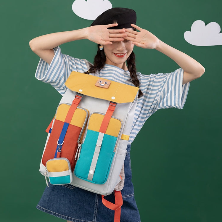 B21283 Flipper Backpack Student Schoolbag Casual Travel Computer Backpack