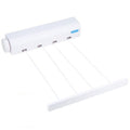 Spring Automatic Retractable Clothesline Drying Rack Towel Rack,Style: Four Wired