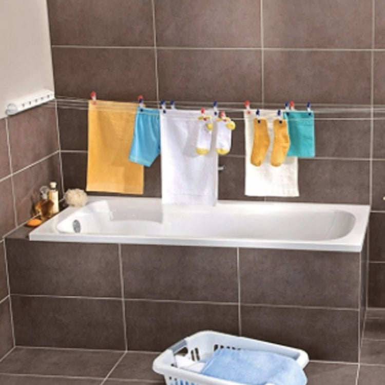 Spring Automatic Retractable Clothesline Drying Rack Towel Rack,Style: Four Wired