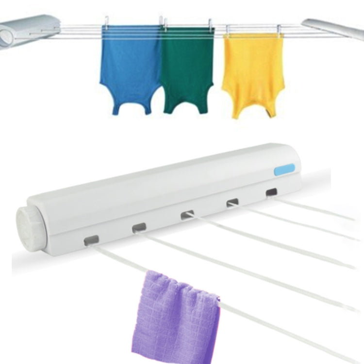 Spring Automatic Retractable Clothesline Drying Rack Towel Rack,Style: Five Wired