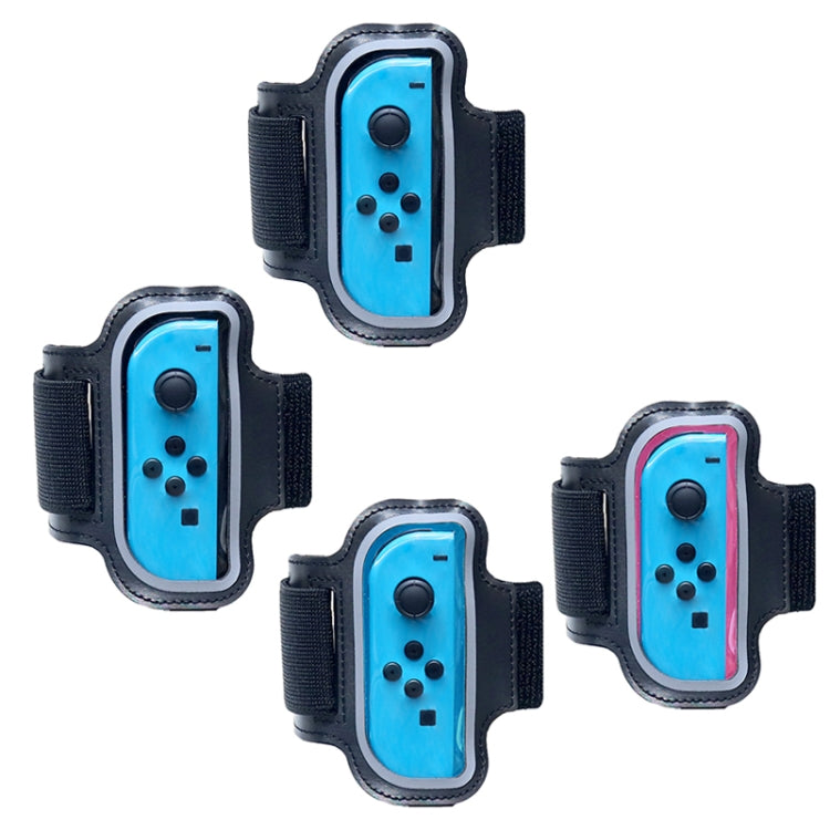 2PCS JYS JYS-NS242 For Nintendo Switch Joy-con Small Handlebar Leg Sports Straps(Red Blue)
