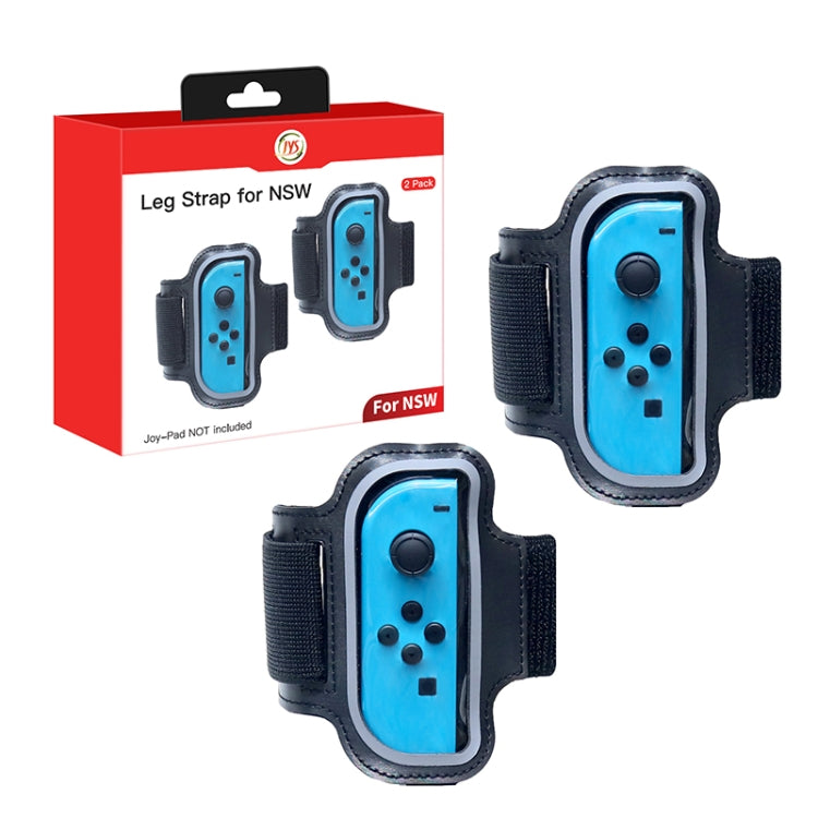 2PCS JYS JYS-NS242 For Nintendo Switch Joy-con Small Handlebar Leg Sports Straps(Red Blue)