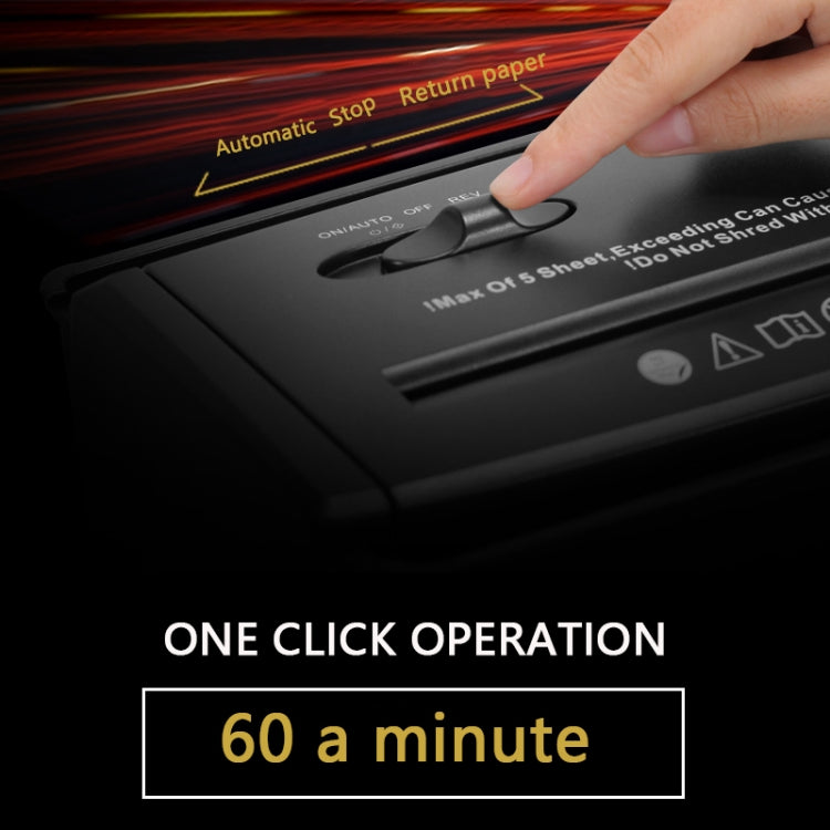 RAYSON  A606B 10L A4 Small Mini Office Shredder Electric Strip Shredder,EU Plug