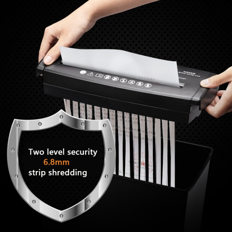 RAYSON  A606B 10L A4 Small Mini Office Shredder Electric Strip Shredder,EU Plug