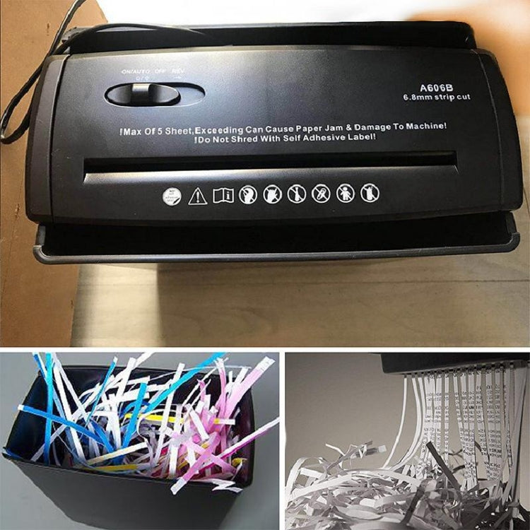 RAYSON  A606B 10L A4 Small Mini Office Shredder Electric Strip Shredder,EU Plug