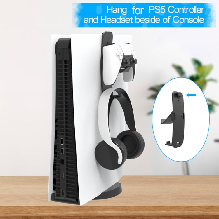 JYS JYS-NS243 For Switch Fitness Ring Host Headphone Handle Wall Hanging Storage Rack(Black)