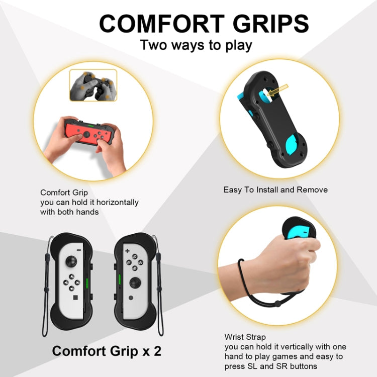 JYS JYS-NS241 12 In 1 Game Somatosensory Motion Accessories Set For Nintendo Switch(Black)