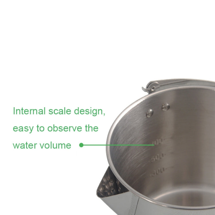CW-307 Portable Stainless Steel Picnic Cooker Kettle Teapot Hanging Pot(Silver)