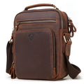 HUMERPAUL MH573 Men Shoulder Bag Leather Messengers Bag(Brown)