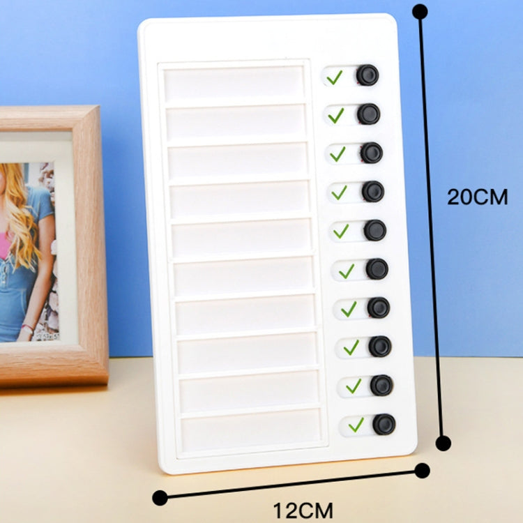 Wall Hanging Checklist Memo Boards Adjustable Checklist Board,Style: My Chores