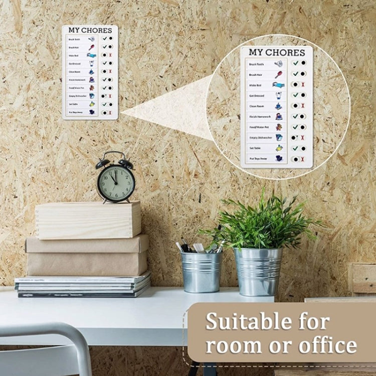 Wall Hanging Checklist Memo Boards Adjustable Checklist Board,Style: My Chores