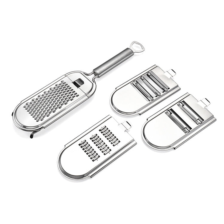 Stainless Steel Vegetable Cutter Grater, Specification: 4 Blades Colorful Box