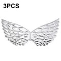 3 PCS Children Prom Dress Up Wings Elf Colorful Wings Party Costume Props(Silver)
