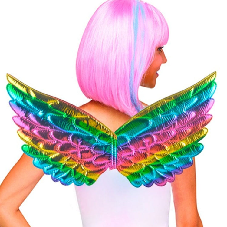 3 PCS Children Prom Dress Up Wings Elf Colorful Wings Party Costume Props(Deep Purple)