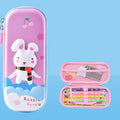 Uime EVA 3D Multi-compartment Pencil Case Stationery Box Children School Supplies(Rabbit)