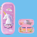 Uime EVA 3D Multi-compartment Pencil Case Stationery Box Children School Supplies(Elf Horse)