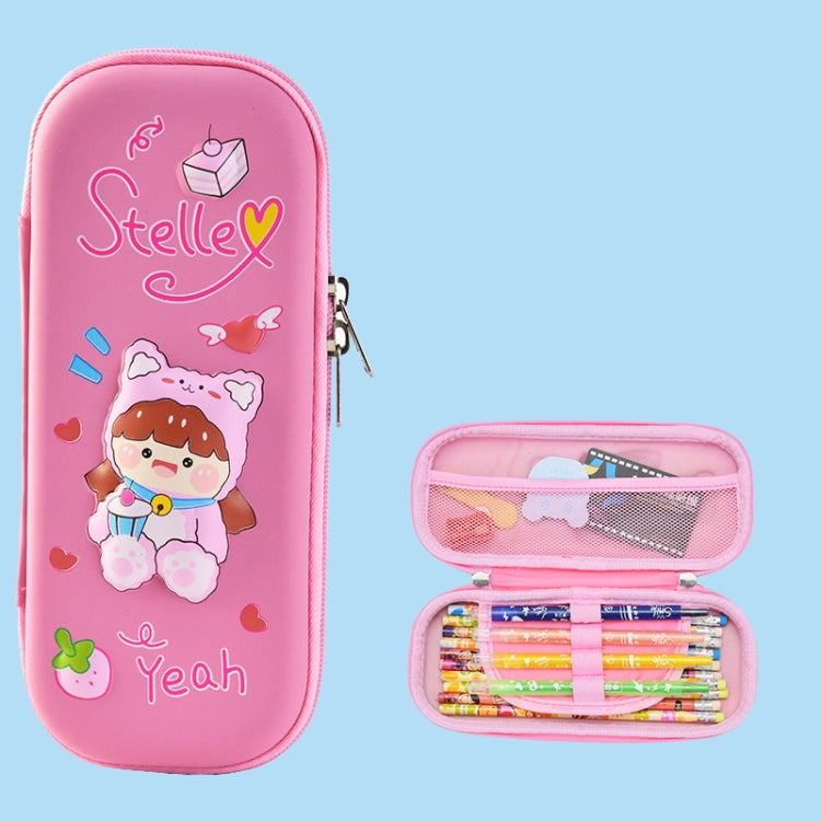 Uime EVA 3D Multi-compartment Pencil Case Stationery Box Children School Supplies(Cute Baby)