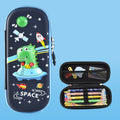 Uime EVA 3D Multi-compartment Pencil Case Stationery Box Children School Supplies( Baby Dragon)