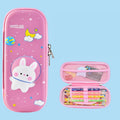 Uime EVA 3D Multi-compartment Pencil Case Stationery Box Children School Supplies(Lunar Rabbit)