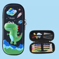 Uime EVA 3D Multi-compartment Pencil Case Stationery Box Children School Supplies(Adventure Dinosaur)
