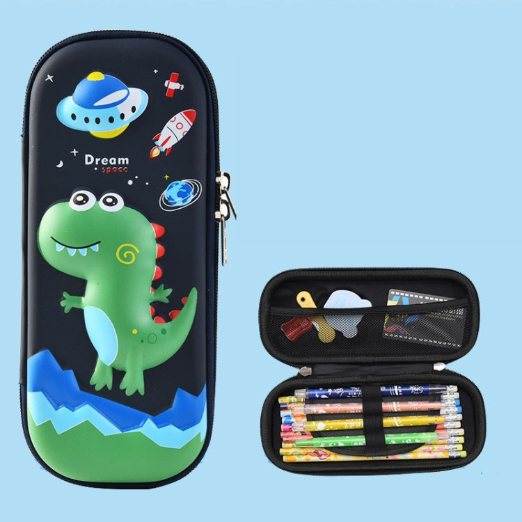 Uime EVA 3D Multi-compartment Pencil Case Stationery Box Children School Supplies(Adventure Dinosaur)