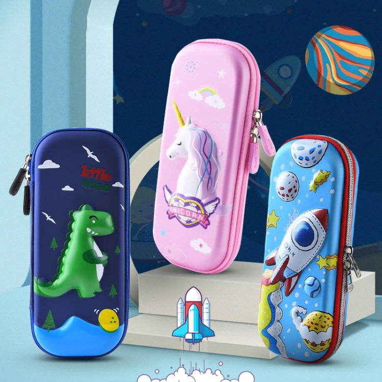 Uime EVA 3D Multi-compartment Pencil Case Stationery Box Children School Supplies(Moon Pony)